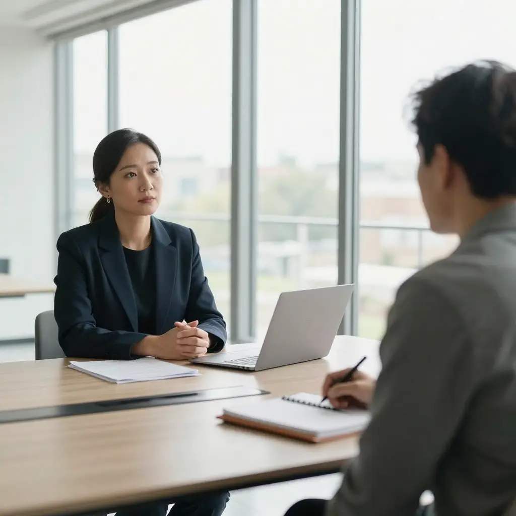 an advisor meeting with a client